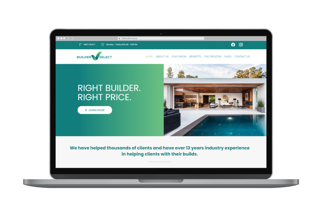 Builder Select Website Design Desktop View By Rogue Web Design Builder Select Website Design Desktop View By Rogue Web Design