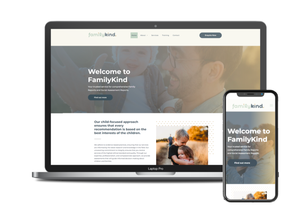 Familykind Website Design